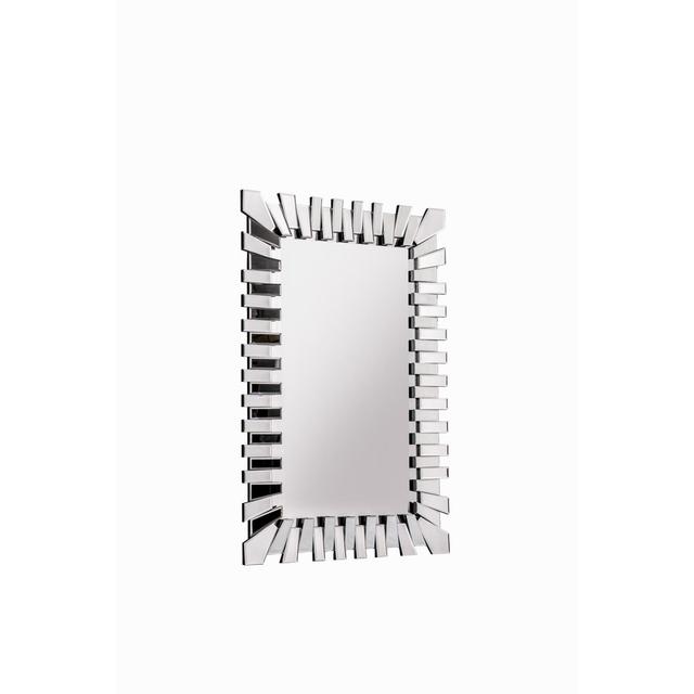 Damone Solid Wood Rectangle Mirror Metro Lane on Productcaster.