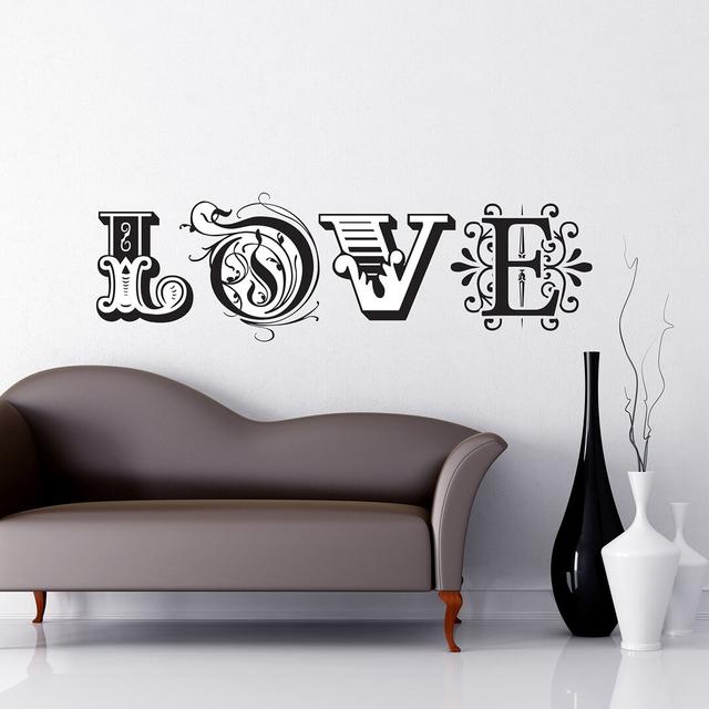 Love Wall Sticker East Urban Home Colour: Brown on Productcaster.