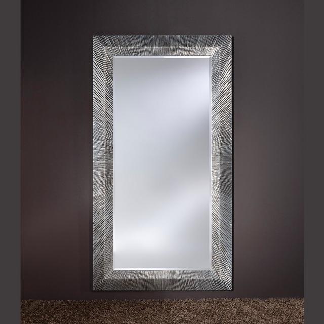 Bootle Resin Framed Full Length Mirror Bloomsbury Market Finish: Silver on Productcaster.