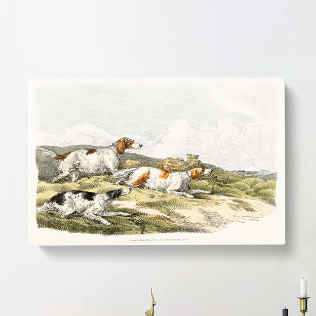 The Running Hounds by Henry Alken - Wrapped Canvas Painting East Urban Home Size: 50cm H x 76cm W x 3cm D on Productcaster.