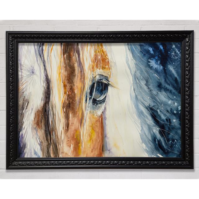 Deep Into Horses Eye - Single Picture Frame Art Prints August Grove Size: 84.1cm H x 118.9cm W on Productcaster.