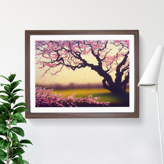 Marvellous Cherry Blossom Trees - Picture Frame Painting 17 Stories Frame Colour: Walnut, Size: 25cm H x 34cm W x 2cm D on Productcaster.