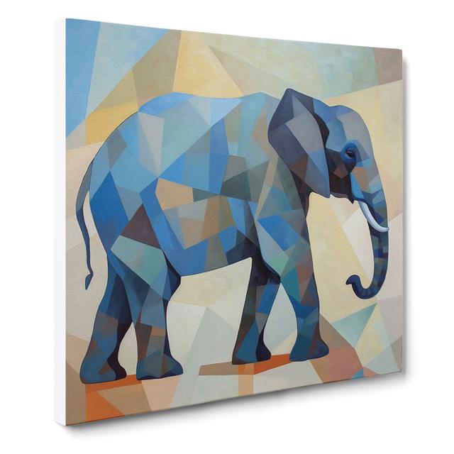 Elephant Cubism No.3 - Print Latitude Vive Size: 50cm H x 50cm W x 3cm D on Productcaster.