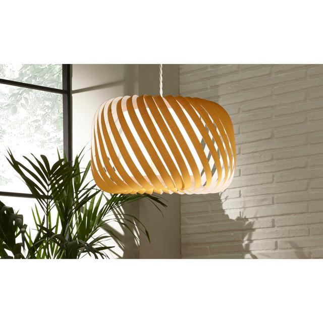 35cm Cotton Drum Lamp shade Ebern Designs Colour: Ochre on Productcaster.