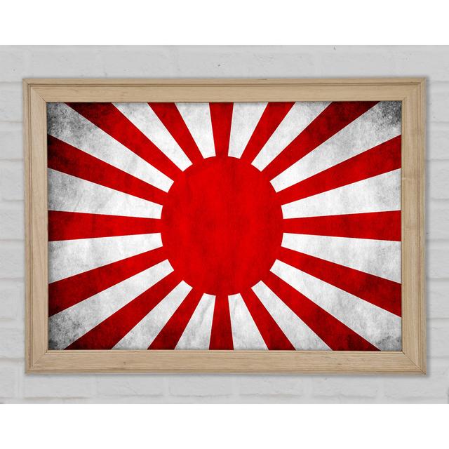 Japanese War Flag - Single Picture Frame Art Prints Williston Forge Size: 29.7cm H x 42cm W x 1.5cm D on Productcaster.