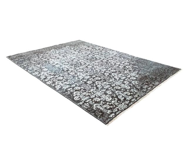 Kyal Abstract Handmade Hand-Knotted Rectangle: 256' X 181' Blue Area Rug Bloomsbury Market on Productcaster.