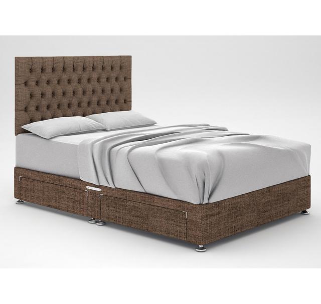 Zawacki Divan Bed Base 17 Stories Storage Type: 4 Drawers, Colour: Charcoal, Size: Small Double on Productcaster.