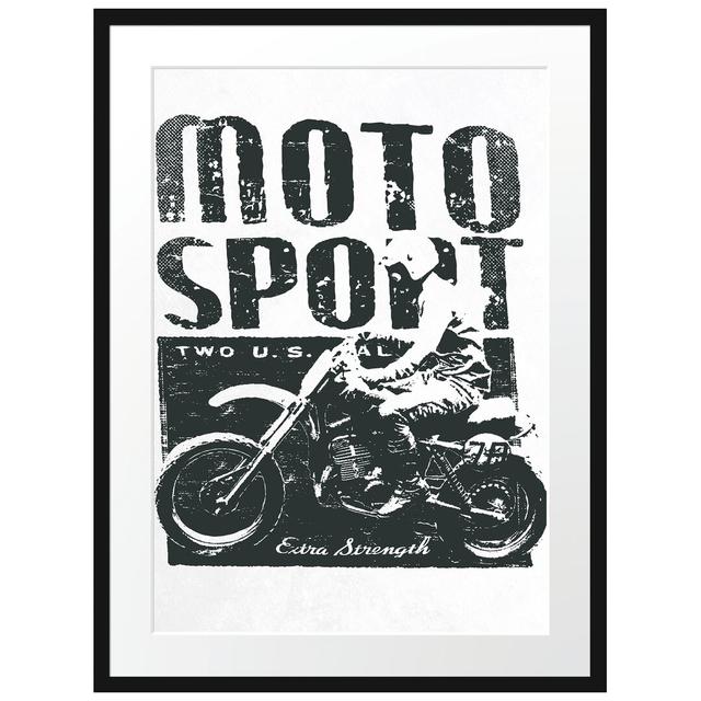 Gerahmtes Poster Motor-Sport Light East Urban Home Größe: 80 cm H x 60 cm B on Productcaster.