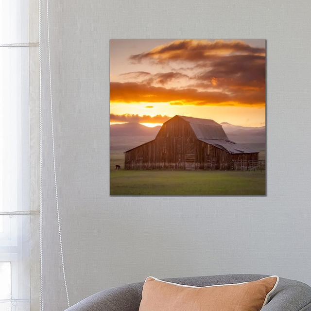 Wet Mountain Barn ll by Dan Ballard - Gallery-Wrapped Canvas Giclée Alpen Home Size: 66.04cm H x 66.04cm W x 3.81cm D on Productcaster.