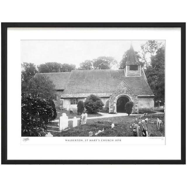 'Walberton, St Marys Church 1898' by Francis Frith - Picture Frame Photograph Print on Paper The Francis Frith Collection Size: 40cm H x 50cm W x 2.3c on Productcaster.