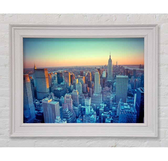 On A Winters Morning Over The City - Single Picture Frame Art Prints Ebern Designs Size: 29.7cm H x 42cm W x 8cm D on Productcaster.