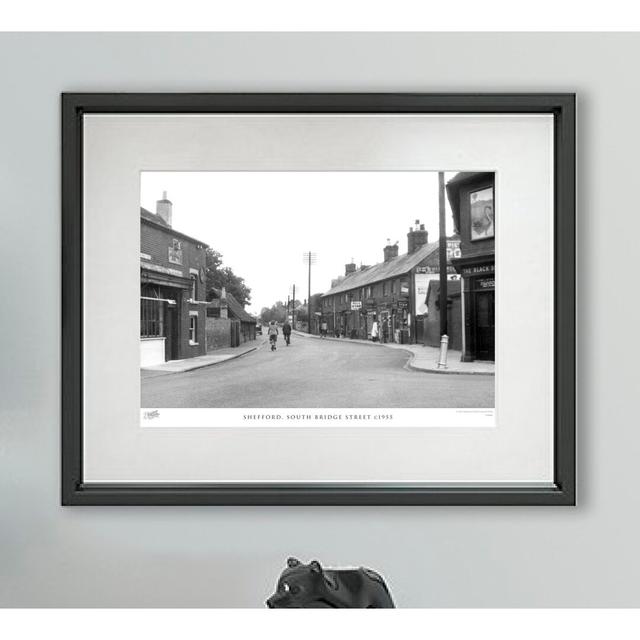 'Shefford, South Bridge Street C1955' - Picture Frame Photograph Print on Paper The Francis Frith Collection Size: 28cm H X 36cm W x 2cm D on Productcaster.