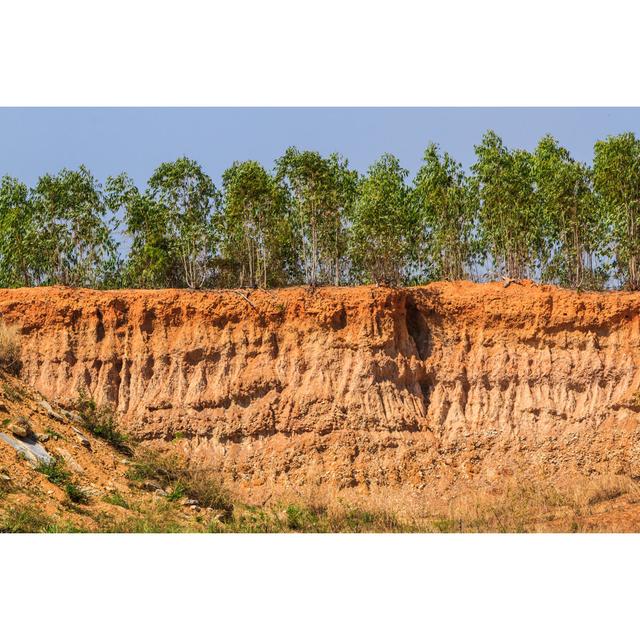 Stegeman Erosion Of A Canyon - Wrapped Canvas Print Alpen Home Size: 30cm H x 46cm W x 3.8cm D on Productcaster.