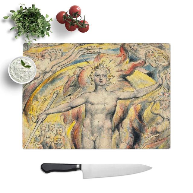 Sun at His Eastern Gate by William Blake Chopping Board East Urban Home Size: 20cm W x 28.5cm L on Productcaster.