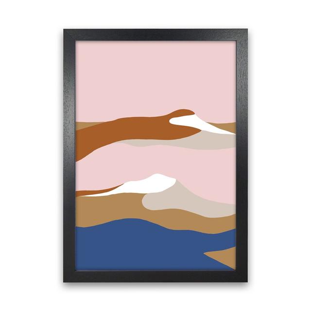 Abstract Dunes3 by Planeta444 - Graphic Art Print on Paper 17 Stories Frame Option: Black Framed, Size: 63cm H x 46cm W x 3cm D on Productcaster.