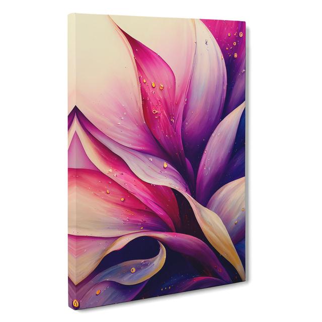 Abstract Flower No.1 - Wrapped Canvas Graphic Art ClassicLiving Size: 76cm H x 50cm W x 3cm D on Productcaster.