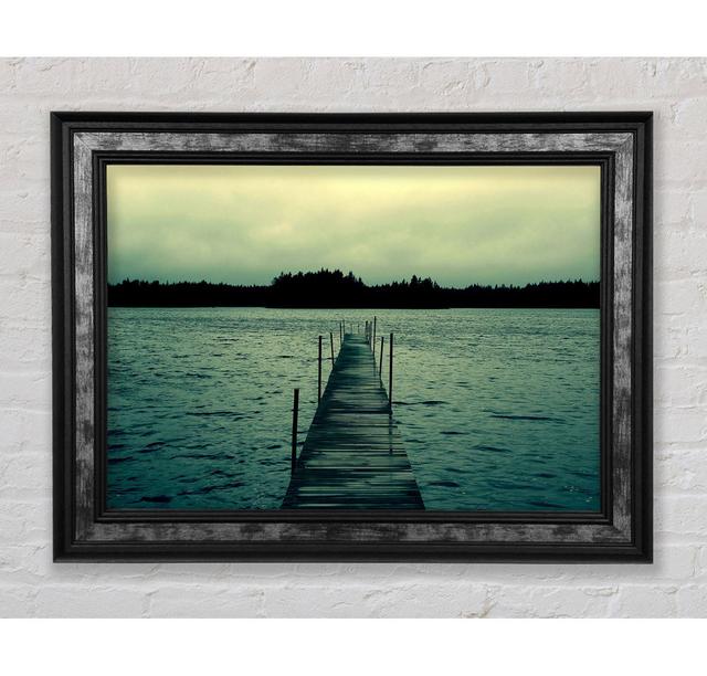 Long Green Jetty - Single Picture Frame Art Prints Bright Star Size: 100cm H x 141.4cm W x 8cm D on Productcaster.