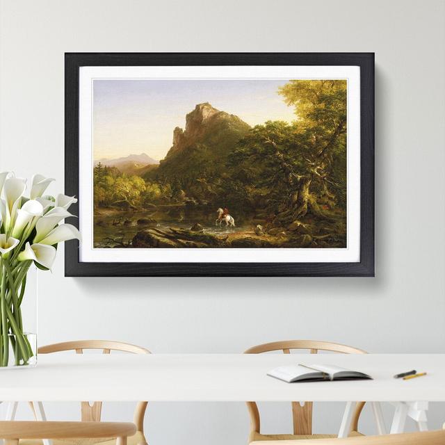 The Mountain Ford by Thomas Cole - Picture Frame Painting East Urban Home Frame Option: Black Framed, Size: 48cm H x 65cm W x 2cm D on Productcaster.