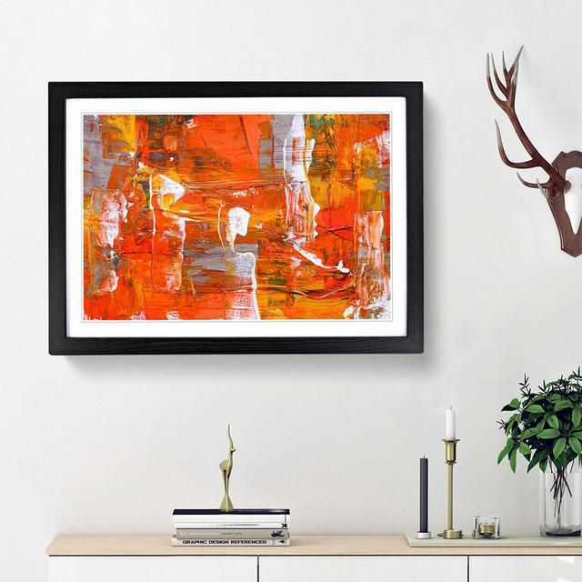 Abstract Art Painting Vol.252 by S.Johnson - Picture Frame Painting Print East Urban Home Frame Option: Black Framed, Size: 48cm H x 65cm W x 2cm D on Productcaster.