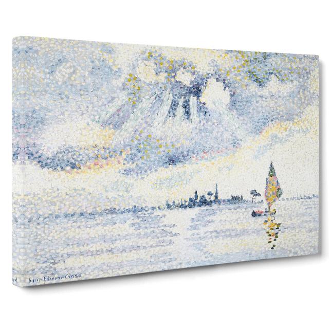 Sunset on the Lagoon by Henri-Edmond Cross - Wrapped Canvas Painting East Urban Home Size: 35cm H x 76cm W x 3cm D on Productcaster.