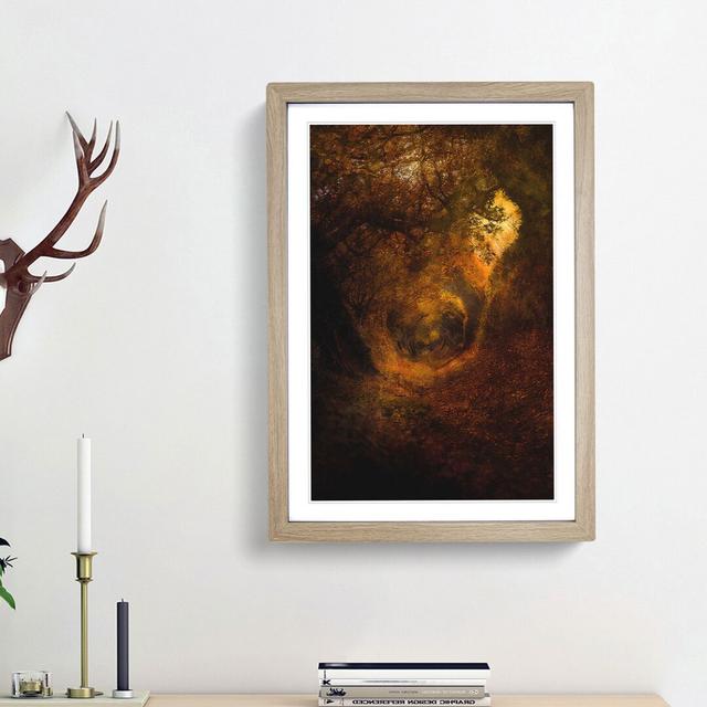 Tunnel Through the Forest - Picture Frame Painting Print East Urban Home Frame Option: Oak Framed, Size: 33cm H x 24cm W x 2cm D on Productcaster.