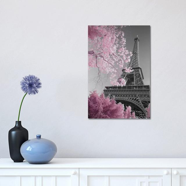 'Paris Eiffel Tower XIII' by David Clapp - Floater Frame Photograph Print on Canvas Ebern Designs Size: 66cm H x 46cm W x 3.81cm D, Format: Wrapped Ca on Productcaster.