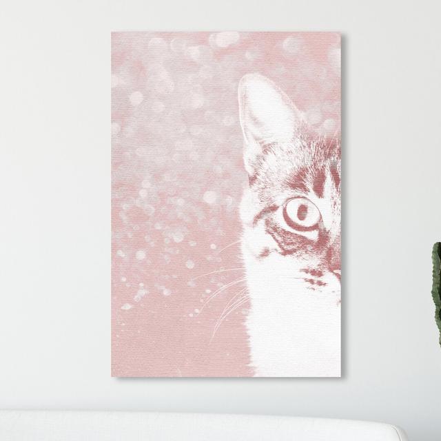 'Fancy Feline' Graphic Art on Wrapped Canvas East Urban Home Size: 76 cm H x 51 cm W on Productcaster.