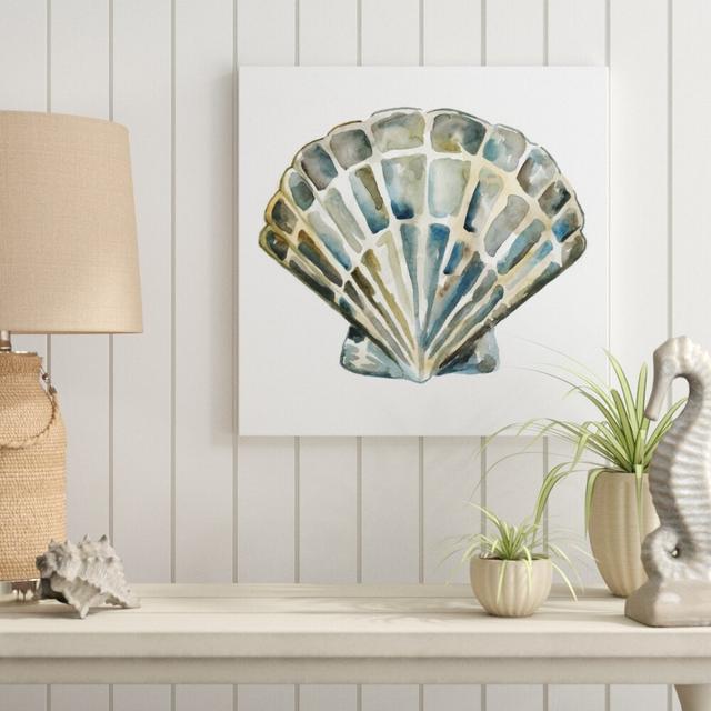 Aquarelle Shells IV by Chariklia Zarris - Wrapped Canvas Painting Print House of Hampton Size: 51cm H x 51cm W on Productcaster.