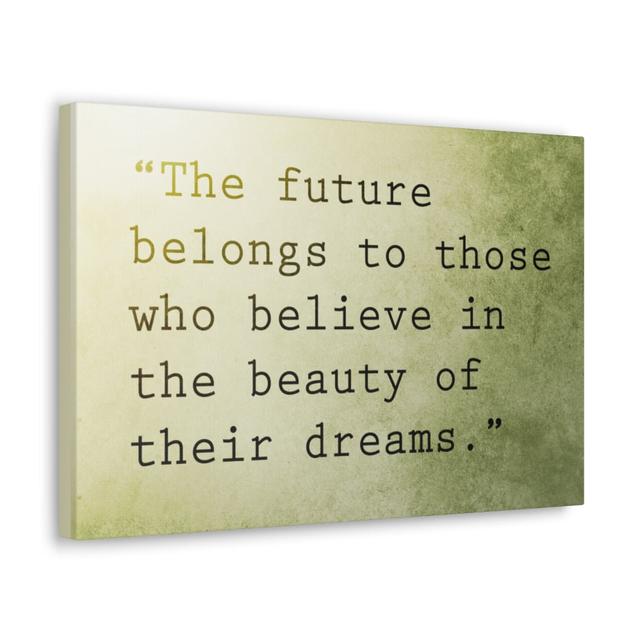 Beauty of Their Dreams - Wrapped Canvas Typography Blue Elephant Size: 30cm H x 41cm W on Productcaster.