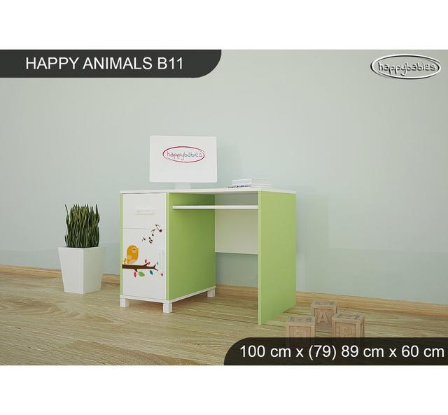 100cm Writing Desk Happy Babies Base Colour: Green on Productcaster.