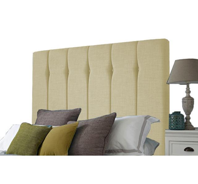 Eiven Upholstered Headboard Ebern Designs Colour: Cream, Size: Double (4'6) on Productcaster.