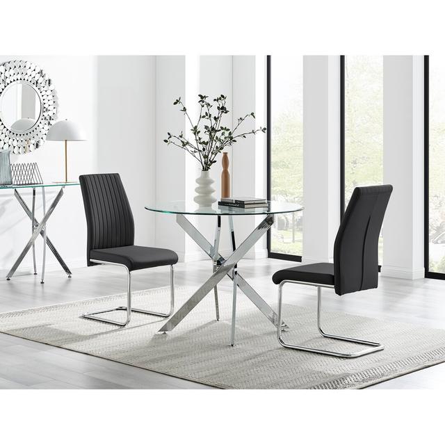 Chowchilla 2 - Person Dining Set Canora Grey Colour (Chair): Black on Productcaster.