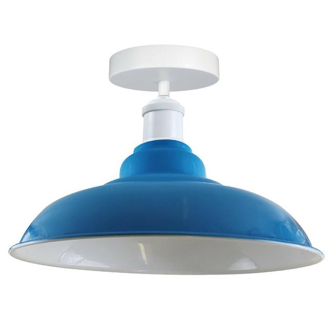 Navi 1 - Light 32Cm Semi Flush Mount Longshore Tides Shade Colour: Blue on Productcaster.