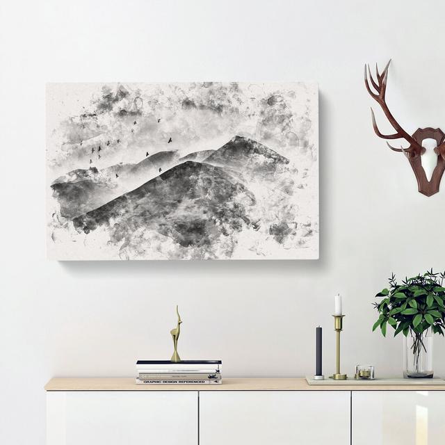 Birds Flying over the Lake District - Wrapped Canvas Graphic Art Print East Urban Home Size: 50cm H x 76cm W x 3cm D on Productcaster.