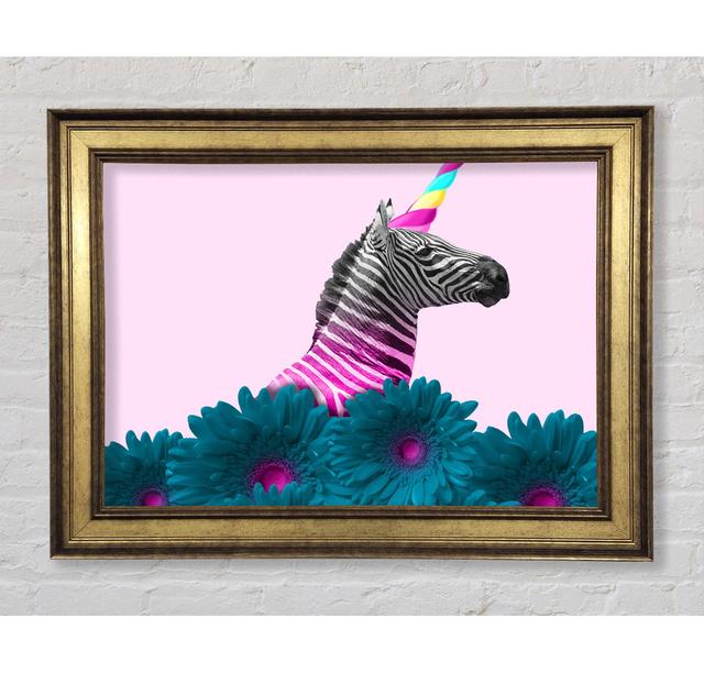 The Horned Zebra - Single Picture Frame Art Prints Bright Star Size: 21cm H x 42cm W x 8cm D on Productcaster.