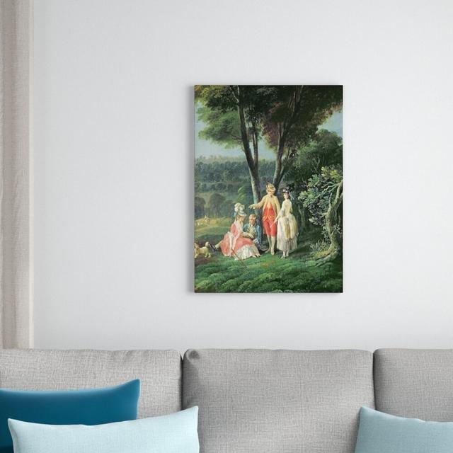 A Walk in the Park by Jean-Baptiste Hilair Framed Art Print Magnolia Box Size: Large on Productcaster.