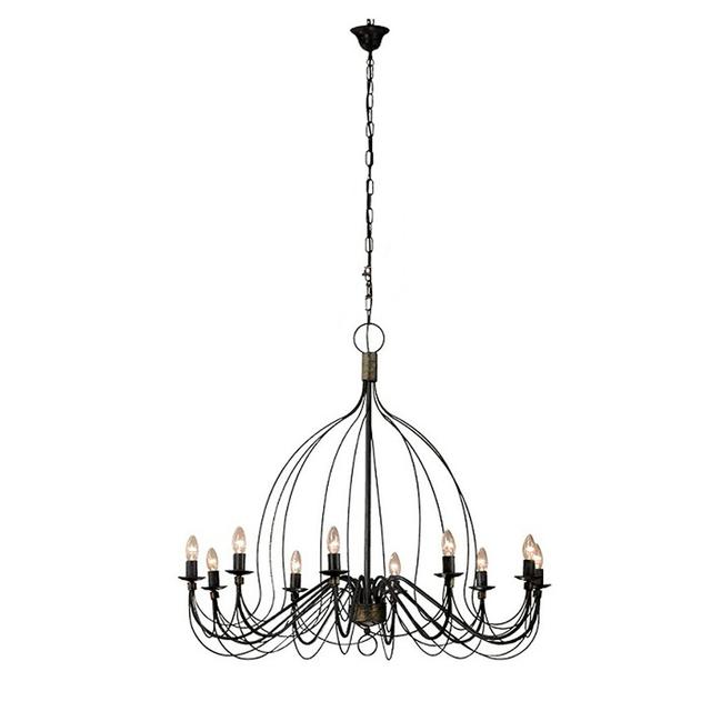 Aries 10-Light Sputnik Chandelier Borough Wharf Colour: Blue-black on Productcaster.