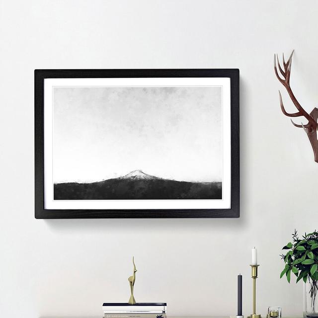 Mount Hood in Oregon - Picture Frame Painting Print East Urban Home Size: 24cm H x 33cm W x 2cm D, Frame Option: Black Framed on Productcaster.