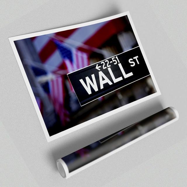 Wall Street American - Unframed Graphic Art Print on Paper East Urban Home Size: 42cm H x 59.4cm W on Productcaster.