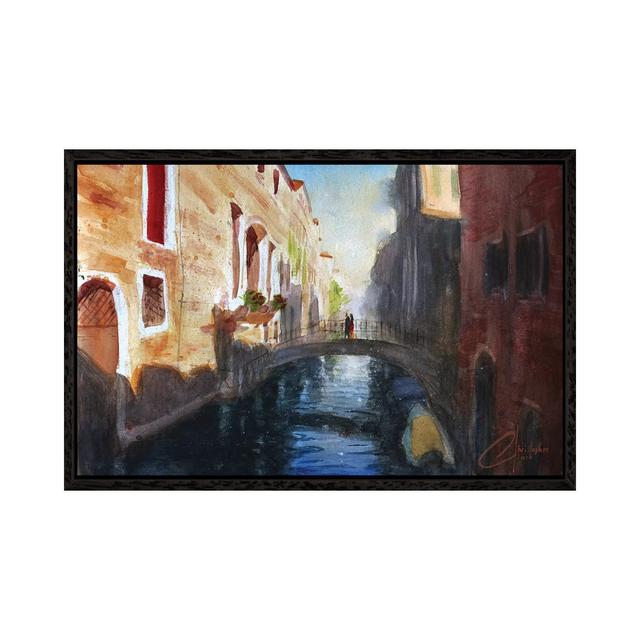 Venice, Italy - Romance by Christopher Clark - Floater Frame Graphic Art on Canvas Union Rustic Format: Black Framed Canvas, Size: 45.72cm H x 66.04cm on Productcaster.