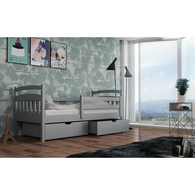 Manz Single (3') Solid Wood Cabin Bed by Harriet Bee Harriet Bee Colour (Bed Frame): Grey Matt on Productcaster.