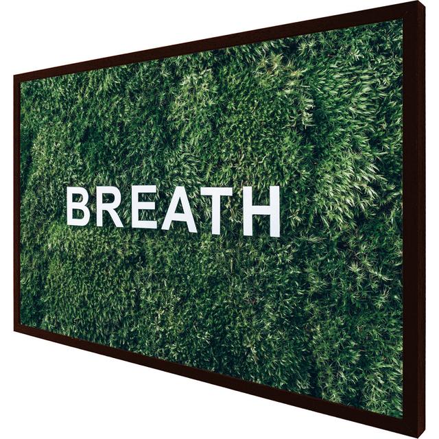 Alamance Wellness Breath - Single Picture Frame Art Prints Latitude Run Size: 76cm H x 114cm W x 4cm D, Frame Option: Brown Framed on Productcaster.