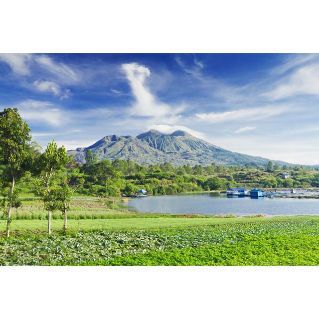 Batur Volcano - Wrapped Canvas Photograph Union Rustic Size: 30cm H x 46cm W x 3.8cm D on Productcaster.