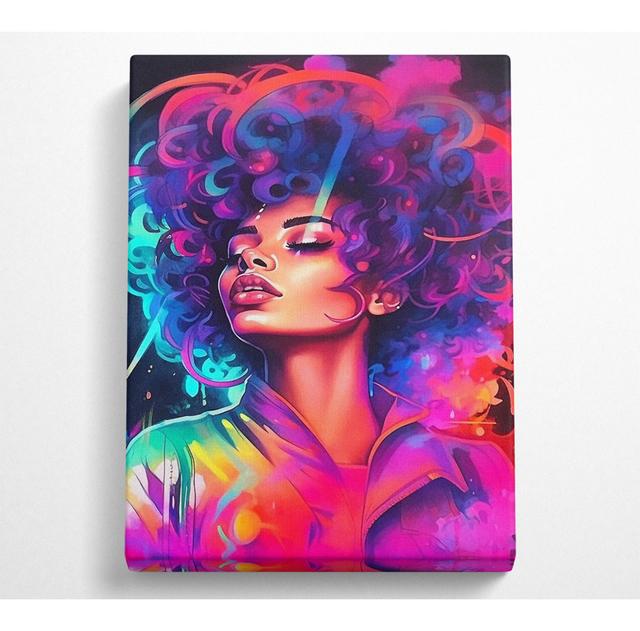 Neon Vibes - Wrapped Canvas Art Prints Fairmont Park Size: 121.9cm H x 81cm W x 10cm D on Productcaster.