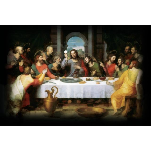 Painterly Last Supper - Wrapped Canvas Art Prints Marlow Home Co. Size: 20cm H x 30cm W x 3.8cm D on Productcaster.