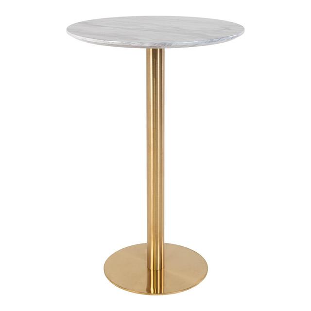 Larkste Pedestal Dining Table Canora Grey Table Base Colour: Gold, Size: 105cm H x 70cm L x 70cm W on Productcaster.