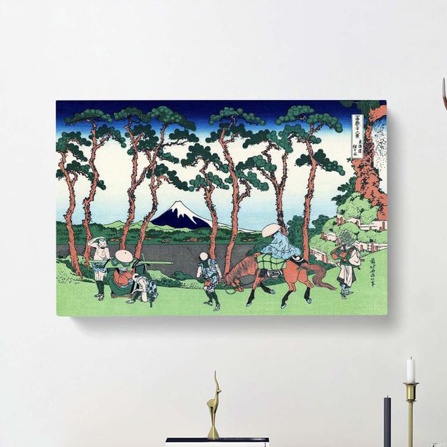 Hodogaya on the Tokaido Road by Katsushika Hokusai - Wrapped Canvas Painting Print East Urban Home Size: 50cm H x 76cm W x 3cm D on Productcaster.