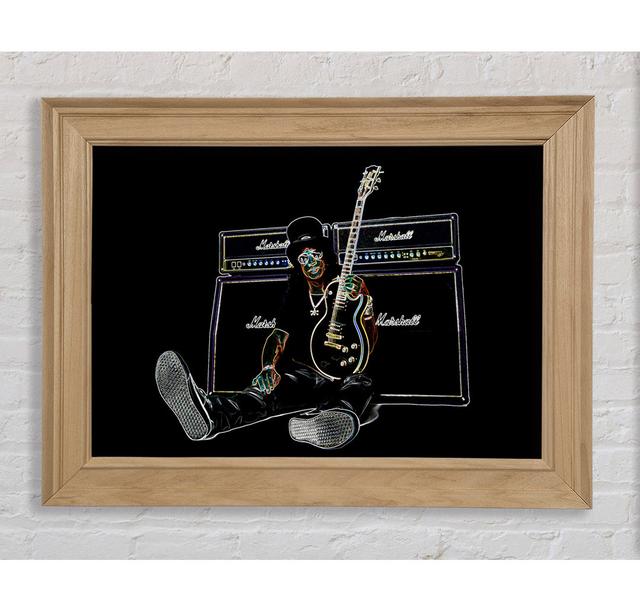 Slash Guitar - Print Bright Star Size: 59.7cm H x 84.1cm W x 8cm D on Productcaster.