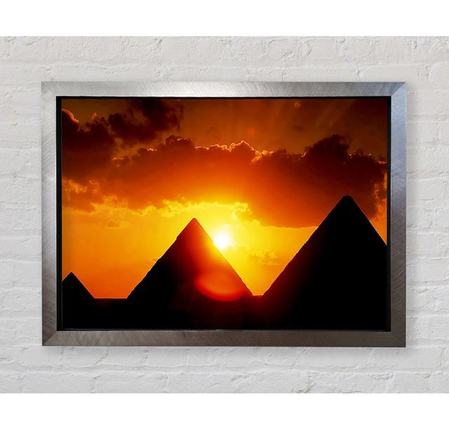 Pyramid Sunrise - Print Bright Star Size: 59.7cm H x 84.1cm W x 3.4cm D on Productcaster.