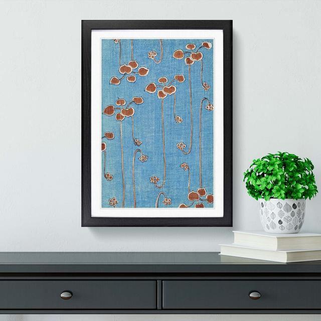 Vine Illustration by Watanabe Seitei - Picture Frame Painting Print East Urban Home Size: 60cm H x 40cm W x 2cm D, Frame Option: Black on Productcaster.